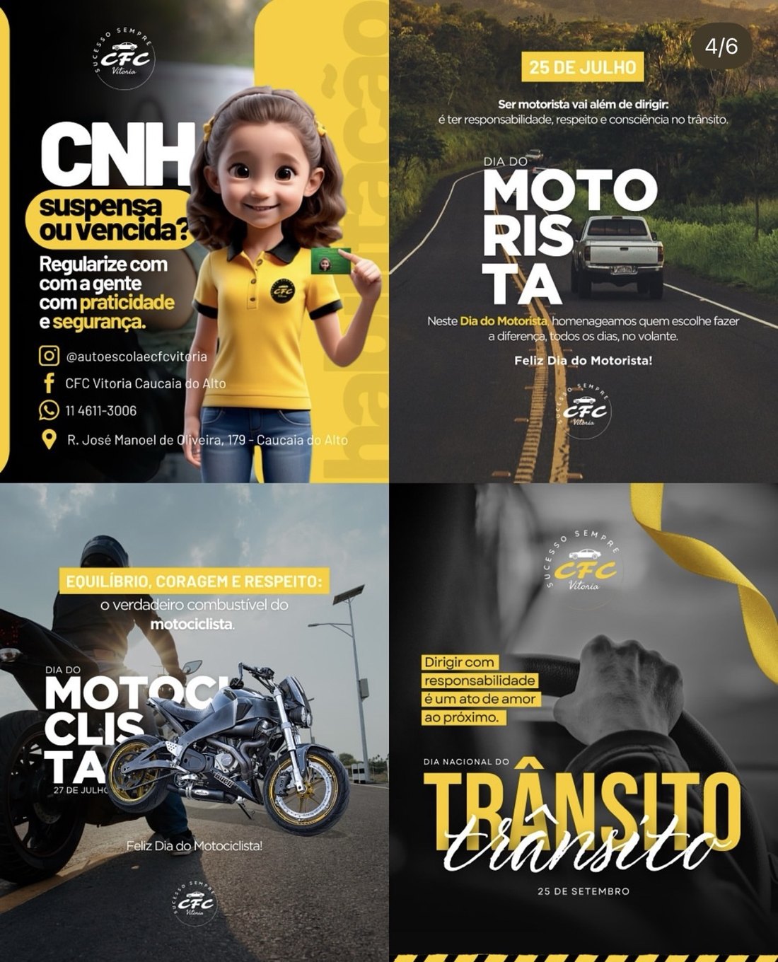 Criativos para autoescola